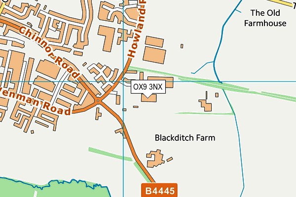 OX9 3NX map - OS VectorMap District (Ordnance Survey) OX9 3NX map - OS VectorMap District (Ordnance Survey)