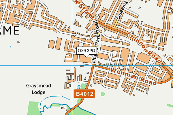 OX9 3PQ map - OS VectorMap District (Ordnance Survey) OX9 3PQ map - OS VectorMap District (Ordnance Survey)