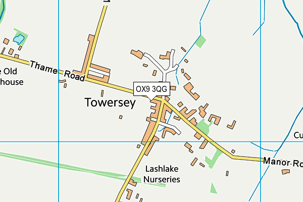 OX9 3QG map - OS VectorMap District (Ordnance Survey) OX9 3QG map - OS VectorMap District (Ordnance Survey)
