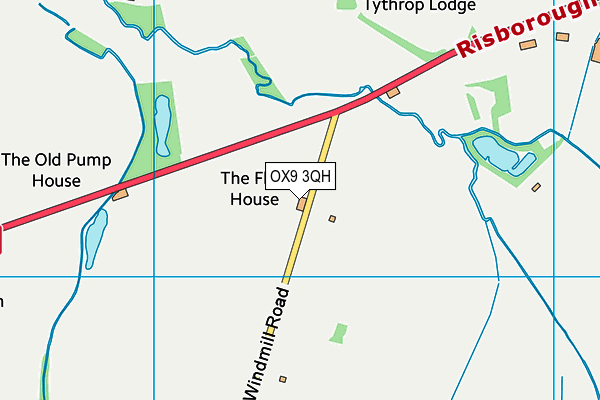 OX9 3QH map - OS VectorMap District (Ordnance Survey) OX9 3QH map - OS VectorMap District (Ordnance Survey)