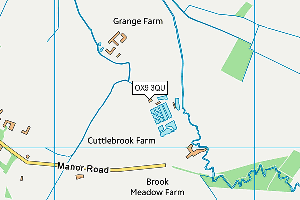 OX9 3QU map - OS VectorMap District (Ordnance Survey) OX9 3QU map - OS VectorMap District (Ordnance Survey)