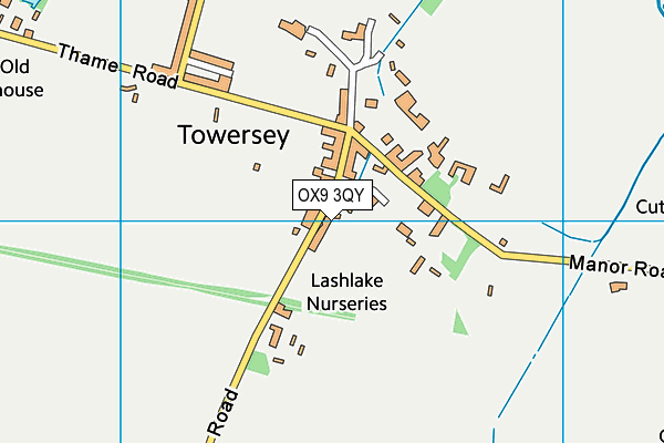 OX9 3QY map - OS VectorMap District (Ordnance Survey) OX9 3QY map - OS VectorMap District (Ordnance Survey)