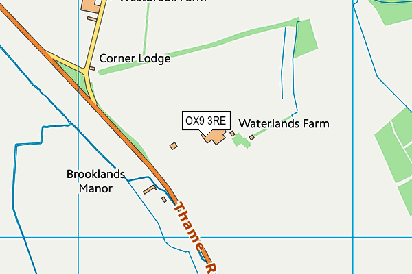 OX9 3RE map - OS VectorMap District (Ordnance Survey) OX9 3RE map - OS VectorMap District (Ordnance Survey)