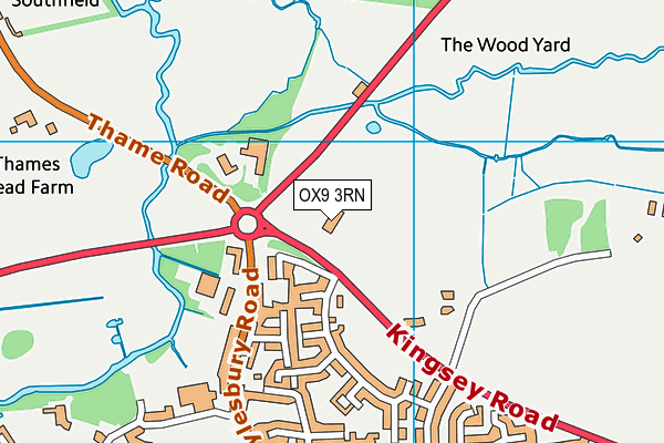 OX9 3RN map - OS VectorMap District (Ordnance Survey) OX9 3RN map - OS VectorMap District (Ordnance Survey)