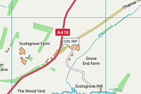 OX9 3RP map - OS VectorMap District (Ordnance Survey) OX9 3RP map - OS VectorMap District (Ordnance Survey)