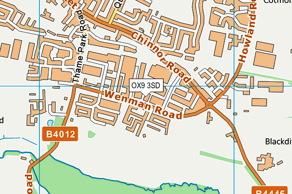 OX9 3SD map - OS VectorMap District (Ordnance Survey) OX9 3SD map - OS VectorMap District (Ordnance Survey)