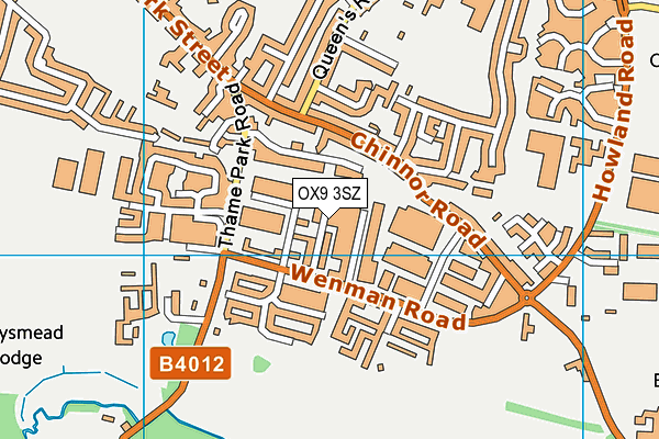 OX9 3SZ map - OS VectorMap District (Ordnance Survey) OX9 3SZ map - OS VectorMap District (Ordnance Survey)