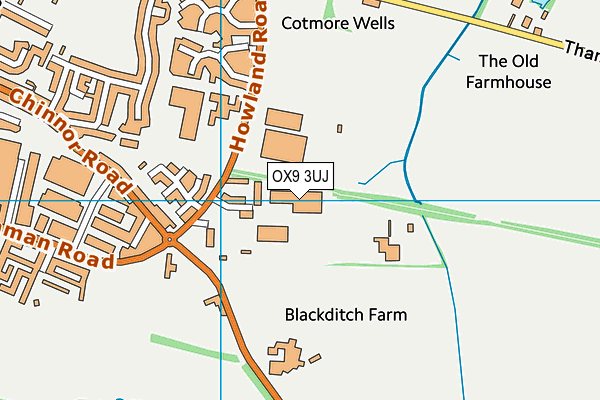 OX9 3UJ map - OS VectorMap District (Ordnance Survey) OX9 3UJ map - OS VectorMap District (Ordnance Survey)
