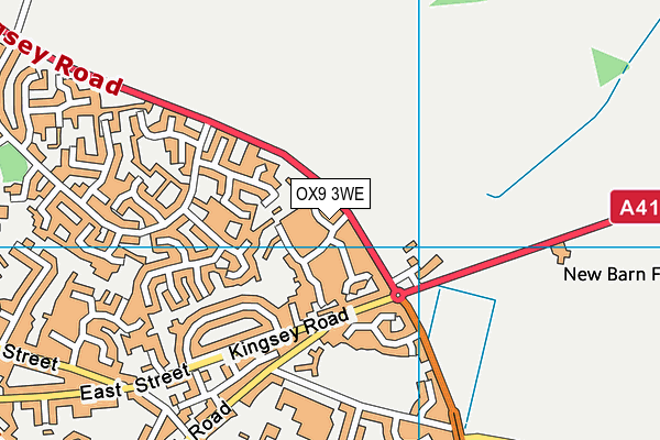 OX9 3WE map - OS VectorMap District (Ordnance Survey) OX9 3WE map - OS VectorMap District (Ordnance Survey)