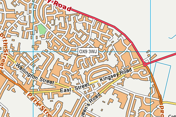 OX9 3WJ map - OS VectorMap District (Ordnance Survey) OX9 3WJ map - OS VectorMap District (Ordnance Survey)