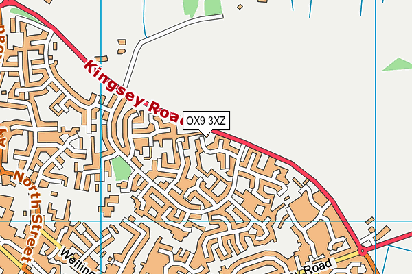 OX9 3XZ map - OS VectorMap District (Ordnance Survey) OX9 3XZ map - OS VectorMap District (Ordnance Survey)