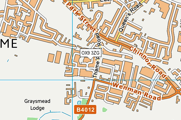 OX9 3ZG map - OS VectorMap District (Ordnance Survey) OX9 3ZG map - OS VectorMap District (Ordnance Survey)