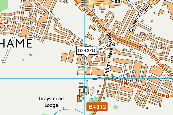 OX9 3ZQ map - OS VectorMap District (Ordnance Survey) OX9 3ZQ map - OS VectorMap District (Ordnance Survey)