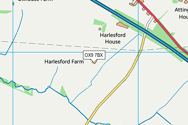 OX9 7BX map - OS VectorMap District (Ordnance Survey) OX9 7BX map - OS VectorMap District (Ordnance Survey)