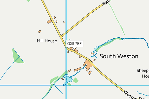 OX9 7EF map - OS VectorMap District (Ordnance Survey) OX9 7EF map - OS VectorMap District (Ordnance Survey)