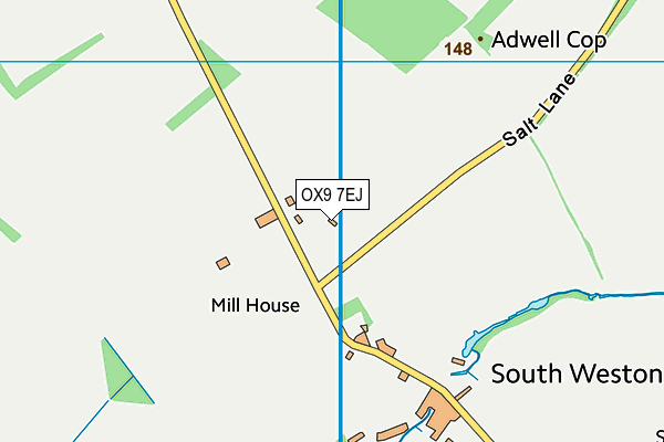 OX9 7EJ map - OS VectorMap District (Ordnance Survey) OX9 7EJ map - OS VectorMap District (Ordnance Survey)
