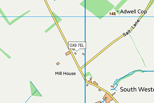 OX9 7EL map - OS VectorMap District (Ordnance Survey) OX9 7EL map - OS VectorMap District (Ordnance Survey)