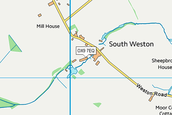 OX9 7EQ map - OS VectorMap District (Ordnance Survey) OX9 7EQ map - OS VectorMap District (Ordnance Survey)