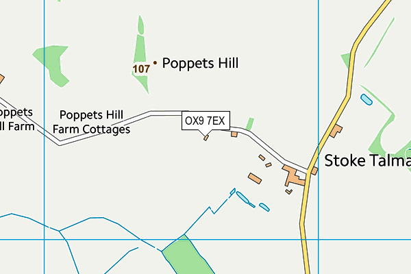 OX9 7EX map - OS VectorMap District (Ordnance Survey) OX9 7EX map - OS VectorMap District (Ordnance Survey)