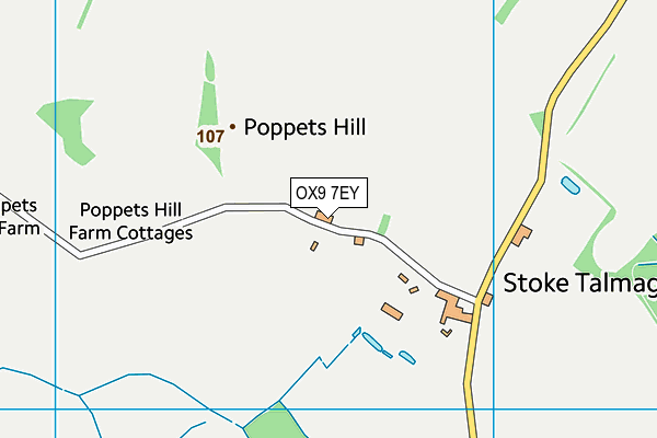 OX9 7EY map - OS VectorMap District (Ordnance Survey) OX9 7EY map - OS VectorMap District (Ordnance Survey)
