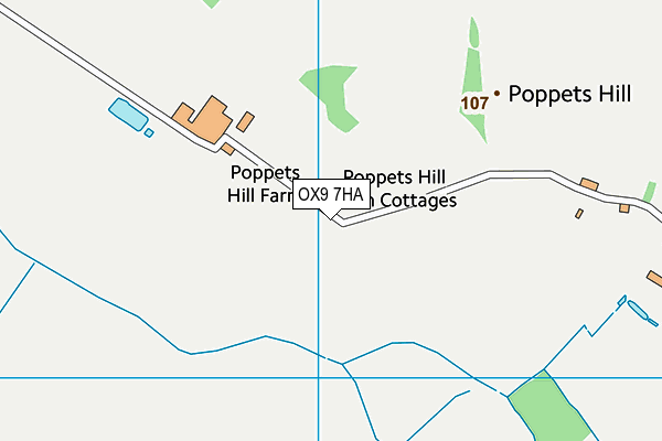 OX9 7HA map - OS VectorMap District (Ordnance Survey) OX9 7HA map - OS VectorMap District (Ordnance Survey)