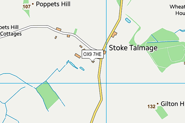 OX9 7HE map - OS VectorMap District (Ordnance Survey) OX9 7HE map - OS VectorMap District (Ordnance Survey)