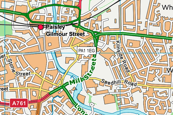PA1 1EG map - OS VectorMap District (Ordnance Survey) PA1 1EG map - OS VectorMap District (Ordnance Survey)