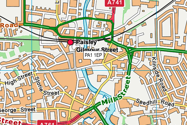PA1 1EP map - OS VectorMap District (Ordnance Survey) PA1 1EP map - OS VectorMap District (Ordnance Survey)