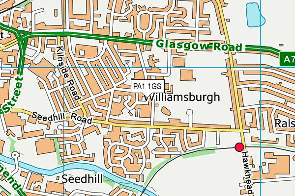 PA1 1GS map - OS VectorMap District (Ordnance Survey) PA1 1GS map - OS VectorMap District (Ordnance Survey)