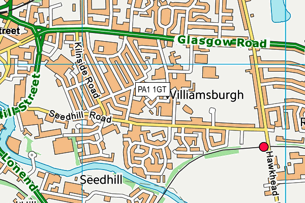 PA1 1GT map - OS VectorMap District (Ordnance Survey) PA1 1GT map - OS VectorMap District (Ordnance Survey)