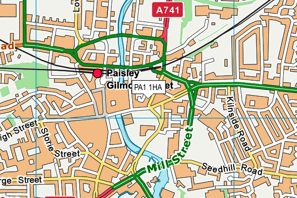 PA1 1HA map - OS VectorMap District (Ordnance Survey) PA1 1HA map - OS VectorMap District (Ordnance Survey)