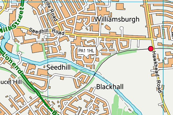 PA1 1HL map - OS VectorMap District (Ordnance Survey) PA1 1HL map - OS VectorMap District (Ordnance Survey)