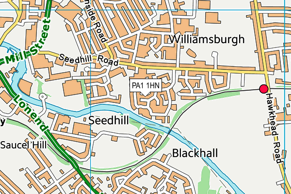 PA1 1HN map - OS VectorMap District (Ordnance Survey) PA1 1HN map - OS VectorMap District (Ordnance Survey)