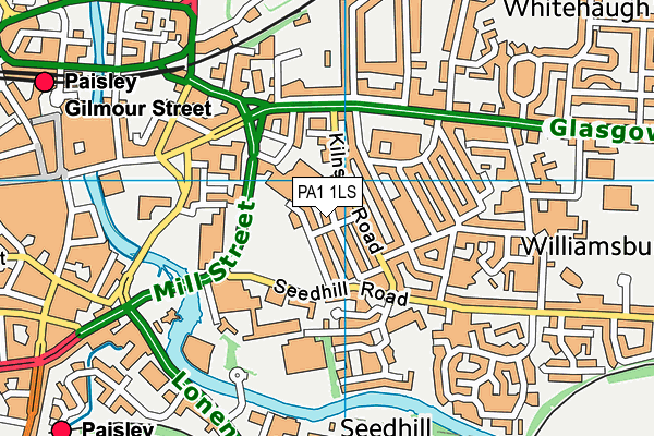 PA1 1LS map - OS VectorMap District (Ordnance Survey) PA1 1LS map - OS VectorMap District (Ordnance Survey)