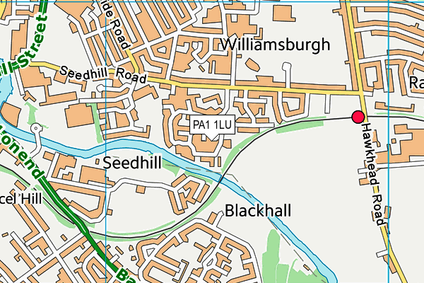 PA1 1LU map - OS VectorMap District (Ordnance Survey) PA1 1LU map - OS VectorMap District (Ordnance Survey)
