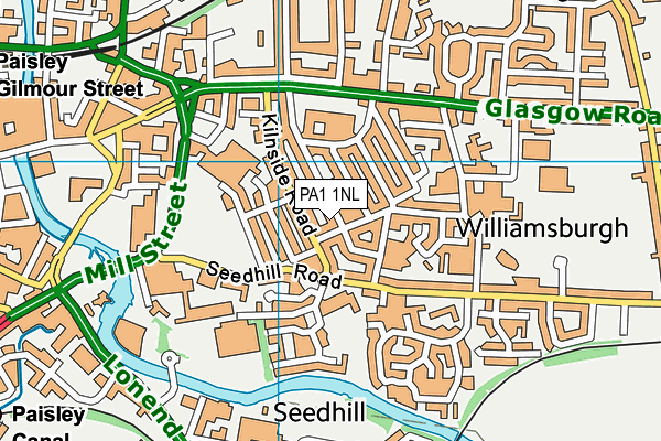PA1 1NL map - OS VectorMap District (Ordnance Survey)