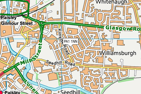 PA1 1NN map - OS VectorMap District (Ordnance Survey) PA1 1NN map - OS VectorMap District (Ordnance Survey)