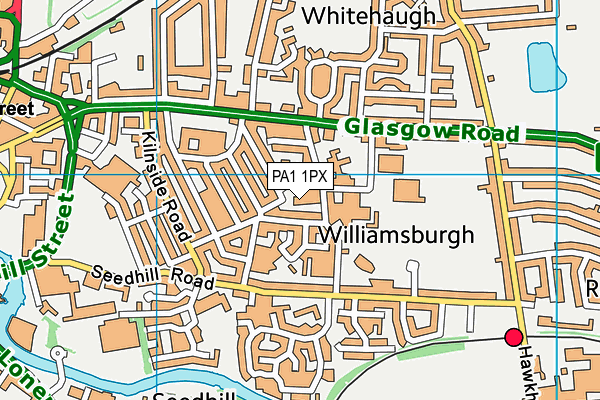 PA1 1PX map - OS VectorMap District (Ordnance Survey) PA1 1PX map - OS VectorMap District (Ordnance Survey)