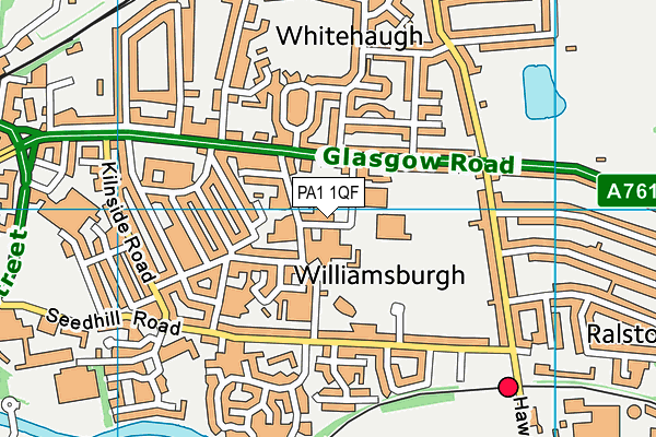 PA1 1QF map - OS VectorMap District (Ordnance Survey) PA1 1QF map - OS VectorMap District (Ordnance Survey)