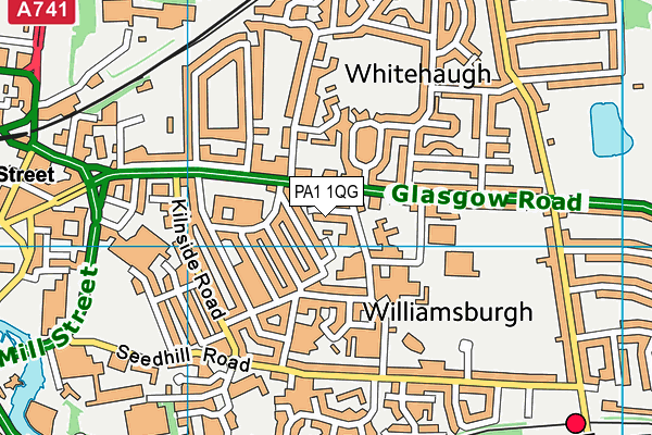 PA1 1QG map - OS VectorMap District (Ordnance Survey) PA1 1QG map - OS VectorMap District (Ordnance Survey)