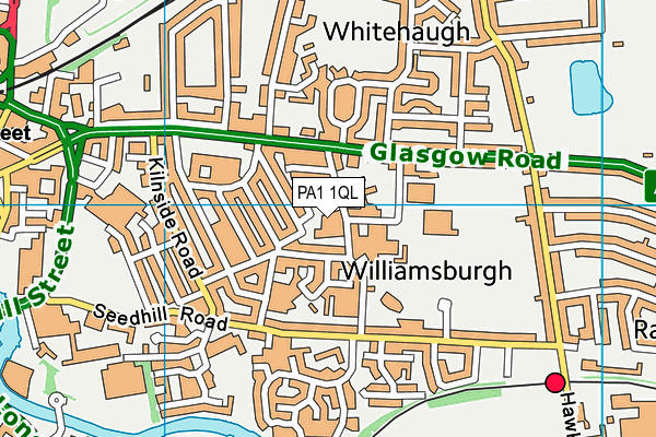 PA1 1QL map - OS VectorMap District (Ordnance Survey) PA1 1QL map - OS VectorMap District (Ordnance Survey)