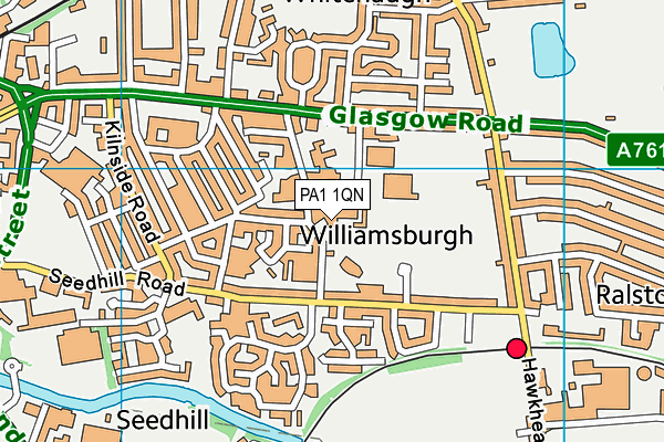 PA1 1QN map - OS VectorMap District (Ordnance Survey) PA1 1QN map - OS VectorMap District (Ordnance Survey)