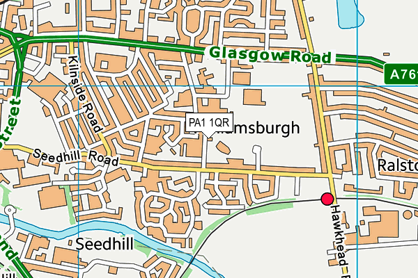 PA1 1QR map - OS VectorMap District (Ordnance Survey) PA1 1QR map - OS VectorMap District (Ordnance Survey)