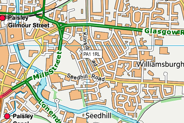 PA1 1RL map - OS VectorMap District (Ordnance Survey) PA1 1RL map - OS VectorMap District (Ordnance Survey)