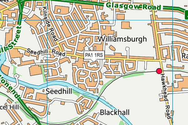 PA1 1RS map - OS VectorMap District (Ordnance Survey) PA1 1RS map - OS VectorMap District (Ordnance Survey)