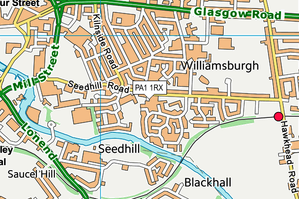 PA1 1RX map - OS VectorMap District (Ordnance Survey) PA1 1RX map - OS VectorMap District (Ordnance Survey)