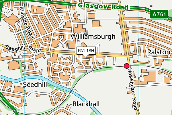 PA1 1SH map - OS VectorMap District (Ordnance Survey) PA1 1SH map - OS VectorMap District (Ordnance Survey)