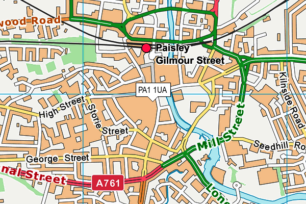 PA1 1UA map - OS VectorMap District (Ordnance Survey) PA1 1UA map - OS VectorMap District (Ordnance Survey)