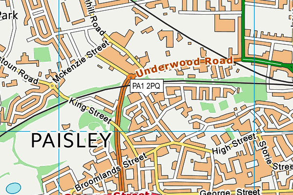PA1 2PQ map - OS VectorMap District (Ordnance Survey) PA1 2PQ map - OS VectorMap District (Ordnance Survey)