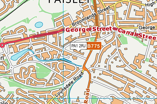 PA1 2RJ map - OS VectorMap District (Ordnance Survey) PA1 2RJ map - OS VectorMap District (Ordnance Survey)
